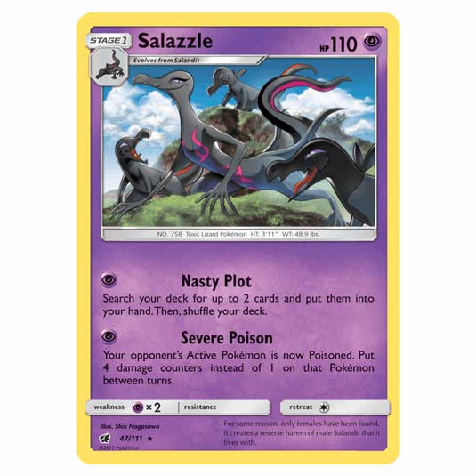 Pokemon - Sun & Moon - Crimson Invasion - Salazzle - 47/111