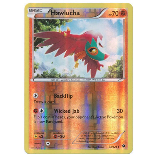 Pokemon - XY - Fates Collide (Reverse Holo) - Hawlucha - 48/124