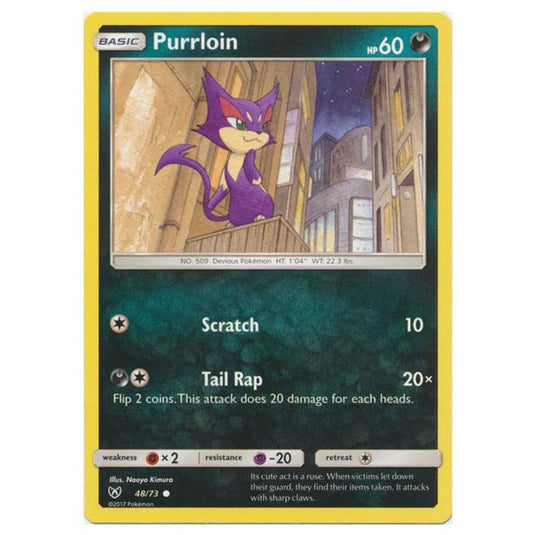 Pokemon - Shining Legends - Purrloin - 48/73