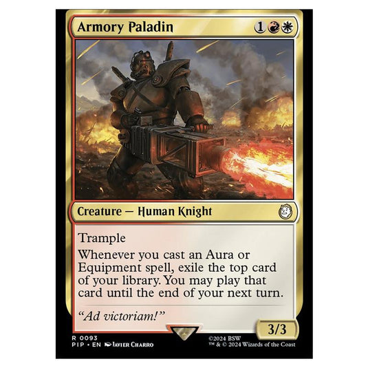 Magic The Gathering - Universes Beyond - Fallout - Armory Paladin - 0093