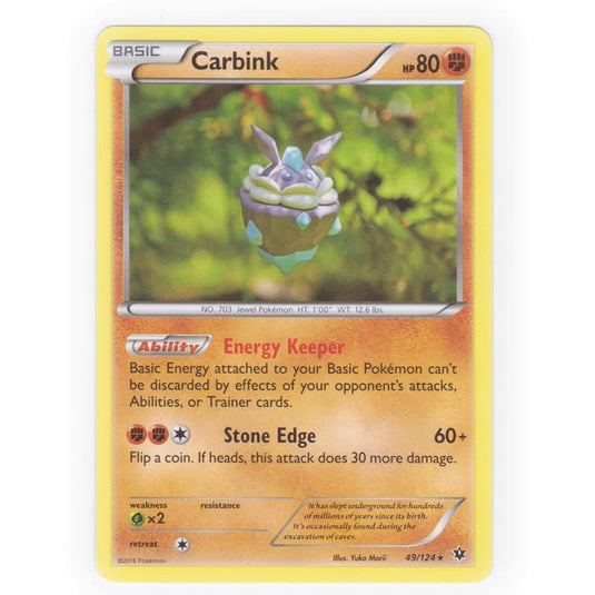 Pokemon - XY - Fates Collide - Carbink - 49/124