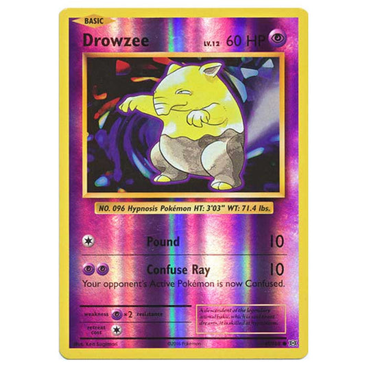 Pokemon - XY Evolutions - (Reverse Holo) - Drowzee - 49/108