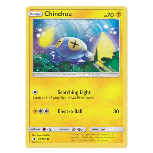 Pokemon - Sun & Moon - Base Set - Chinchou - 49/149