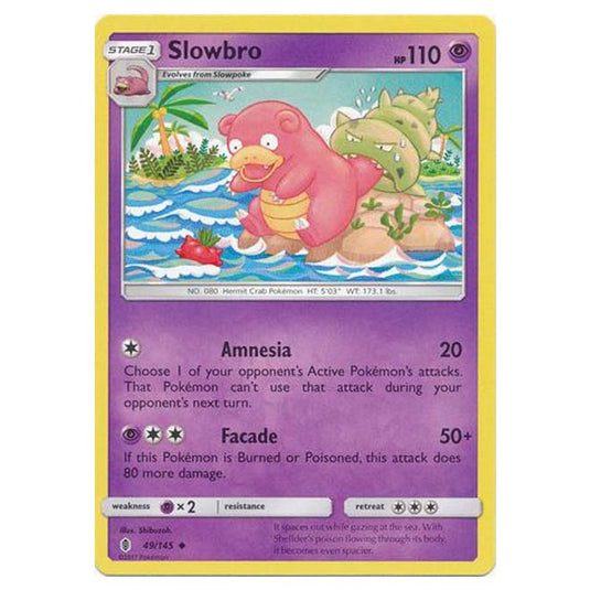 Pokemon - Sun & Moon - Guardians Rising - Slowbro - 49/145