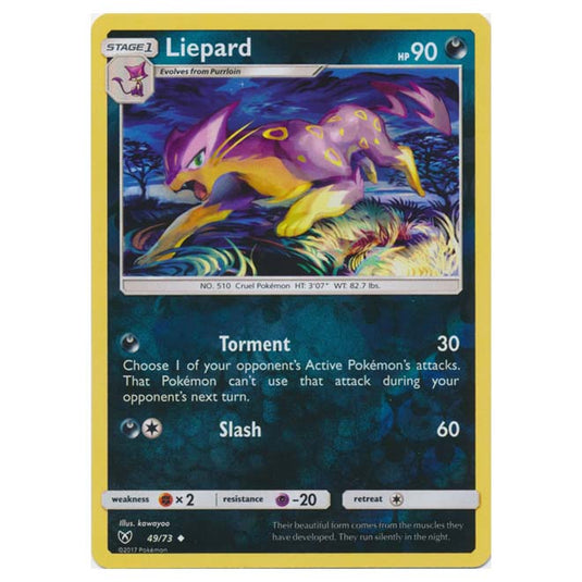 Pokemon - Shining Legends - (Reverse Holo) - Liepard - 49/73