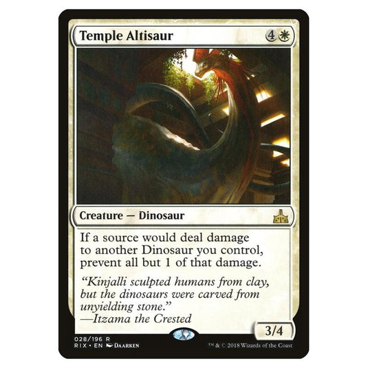 Magic The Gathering - Rivals Of Ixalan - Temple Altisaur - 28/196 (Foil)