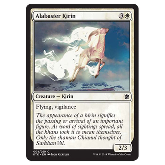 Magic the Gathering - Khans Of Tarkir - Alabaster Kirin - 4/269