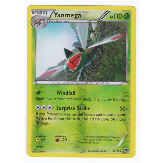 Pokemon - XY Phantom Forces - (Reverse Holo) - Yanmega - 4/119