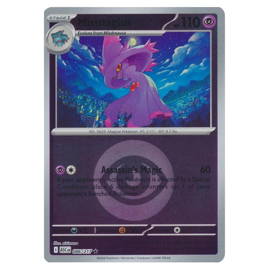 Pokemon - Mega Evolution - Ascended Heroes - Energy Reverse Holo - Mismagius - 086/217