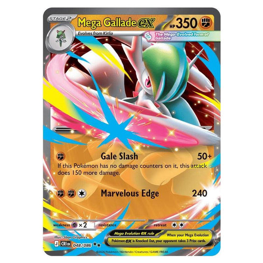 Pokemon - Mega Evolution - Chaos Rising - Mega Gallade ex - 048/086