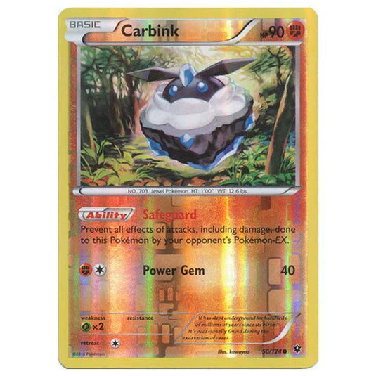 Pokemon - XY - Fates Collide (Reverse Holo) - Carbink - 50/124
