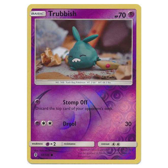 Pokemon - Sun & Moon - Guardians Rising - (Reverse Holo) - Trubbish - 50/145