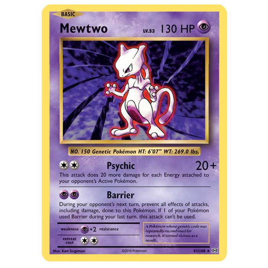 Pokemon - XY Evolutions - Mewtwo - 51/108