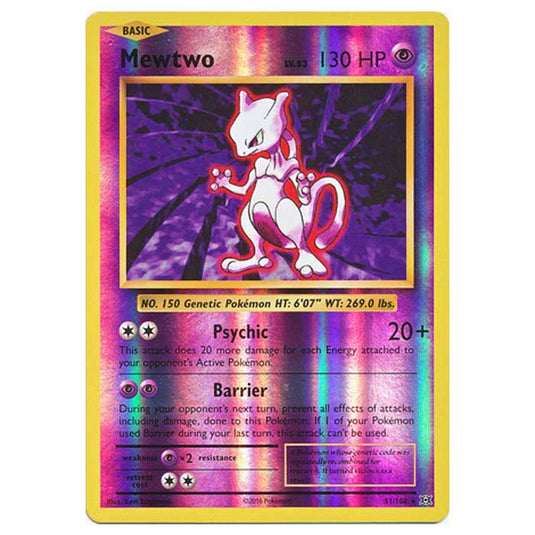 Pokemon - XY Evolutions - (Reverse Holo) - Mewtwo - 51/108