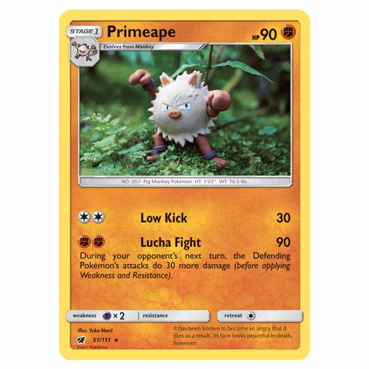 Pokemon - Sun & Moon - Crimson Invasion - Primeape - 51/111