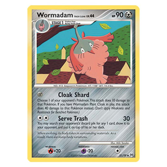 Pokemon - Platinum Arceus - Wormadam Trash Cloak - 51/99