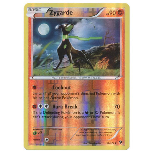 Pokemon - XY - Fates Collide (Reverse Holo) - Zygarde - 52/124