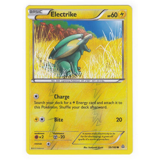 Pokemon - XY Primal Clash - (Reverse Holo) - Electrike - 59/160