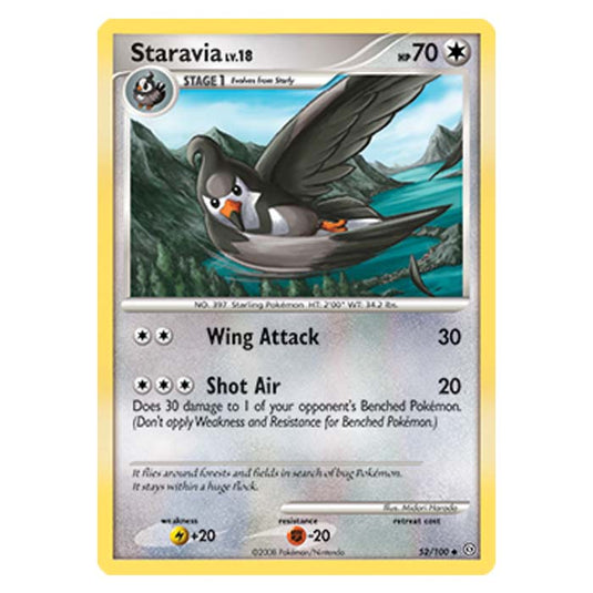 Pokemon - Diamond And Pearl Stormfront - Staravia - 52/100