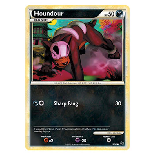 Pokemon - HGSS Undaunted - Houndour - 53/90