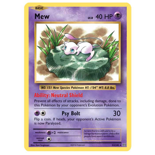 Pokemon - XY Evolutions - Mew - 53/108