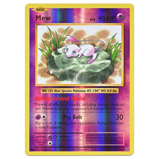 Pokemon - XY Evolutions - (Reverse Holo) - Mew - 53/108