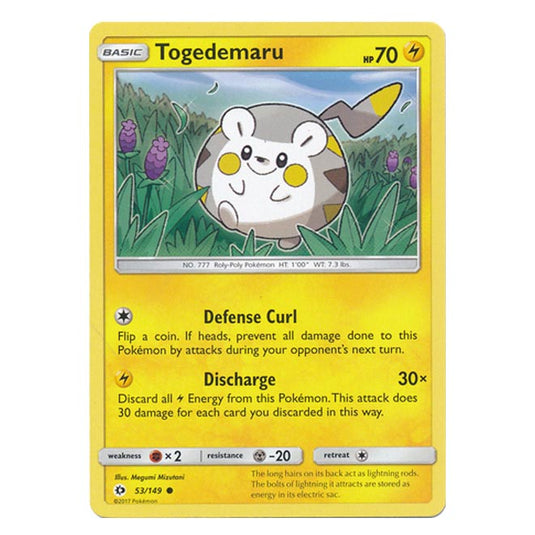 Pokemon - Sun & Moon - Base Set - Togedemaru - 53/149