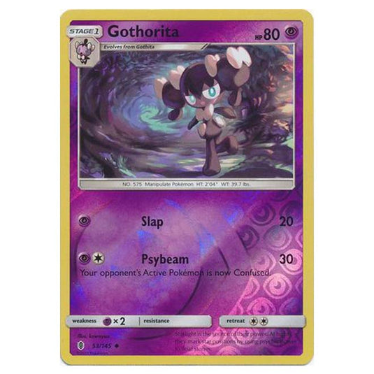 Pokemon - Sun & Moon - Guardians Rising - (Reverse Holo) - Gothorita - 53/145