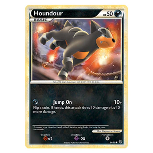 Pokemon - HGSS Undaunted - Houndour - 54/90