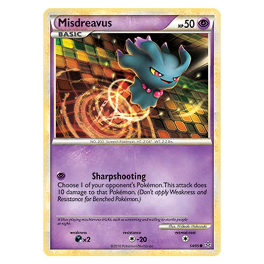 Pokemon - HGSS - Unleashed - Misdreavus 54/95