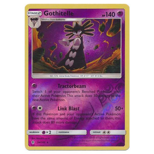 Pokemon - Sun & Moon - Guardians Rising - (Reverse Holo) - Gothitelle - 54/145