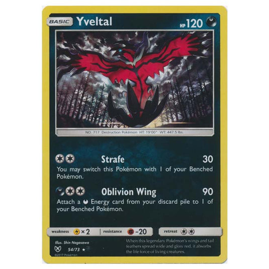 Pokemon - Shining Legends - Yveltal - 54/73