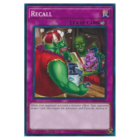 Yu-Gi-Oh! - Structure Deck - Wave of Light - Recall (Common) SR05-EN040