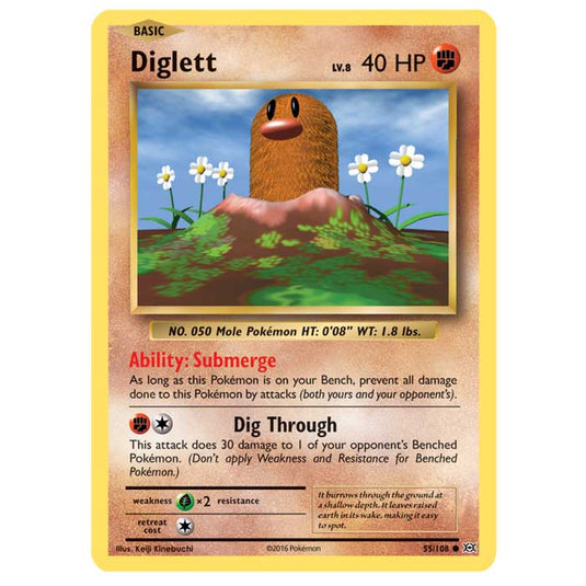 Pokemon - XY Evolutions - Diglett - 55/108