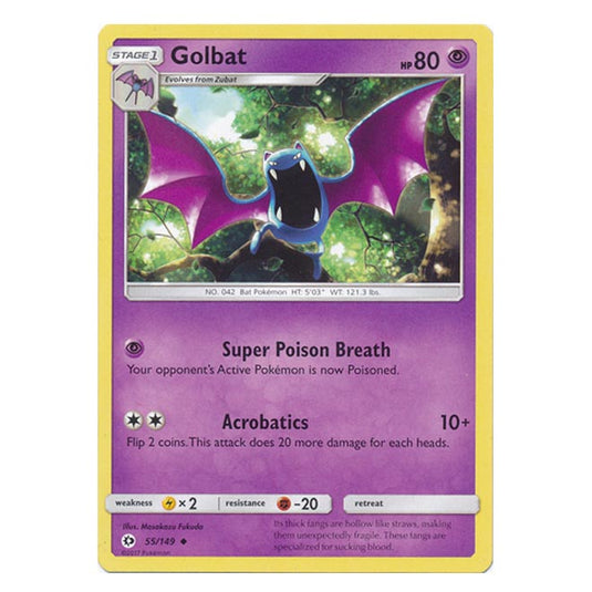 Pokemon - Sun & Moon - Base Set - Golbat - 55/149