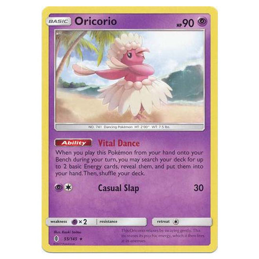 Pokemon - Sun & Moon - Guardians Rising - Oricorio - 55/145