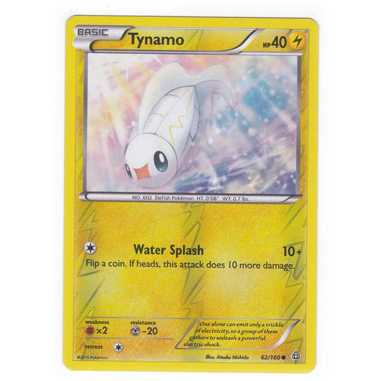 Pokemon - XY Primal Clash - (Reverse Holo) - Tynamo - 62/160