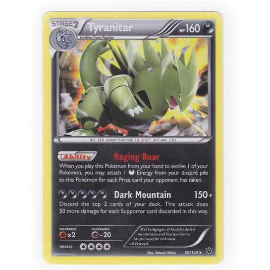 Pokemon - XY - Fates Collide - Tyranitar - 56/124