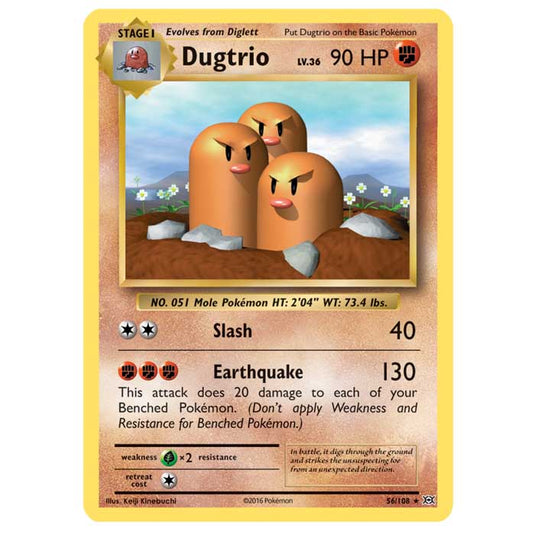 Pokemon - XY Evolutions - Dugtrio - 56/108