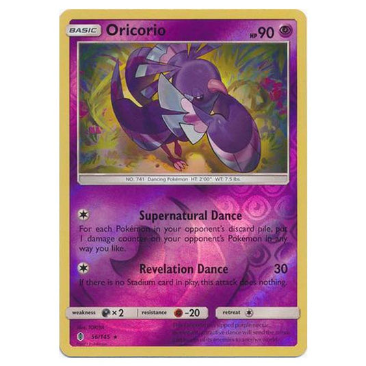 Pokemon - Sun & Moon - Guardians Rising - (Reverse Holo) - Oricorio - 56/145