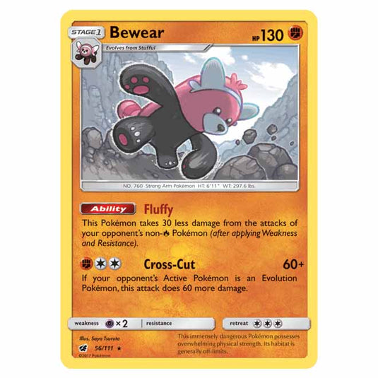 Pokemon - Sun & Moon - Crimson Invasion - Bewear - 56/111