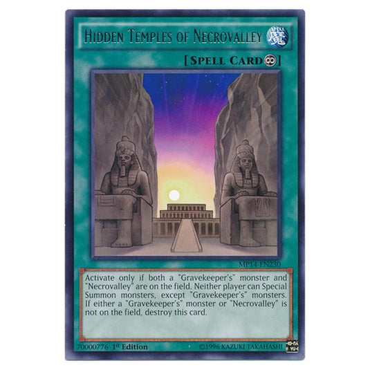 Yu-Gi-Oh! - 2014 Mega-Tin Mega Pack - Hidden Temples of Necrovalley (Rare) MP14-EN230
