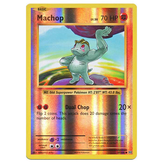 Pokemon - XY Evolutions - (Reverse Holo) - Machop - 57/108