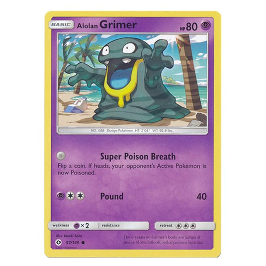 Pokemon - Sun & Moon - Base Set - Alolan Grimer - 57/149