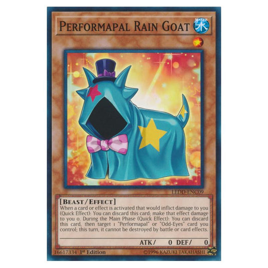 Yu-Gi-Oh! - Legendary Dragon Decks - Performapal Rain Goat (Common) LEDD-ENC09