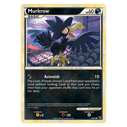 Pokemon - HGSS Undaunted - Murkrow - 58/90