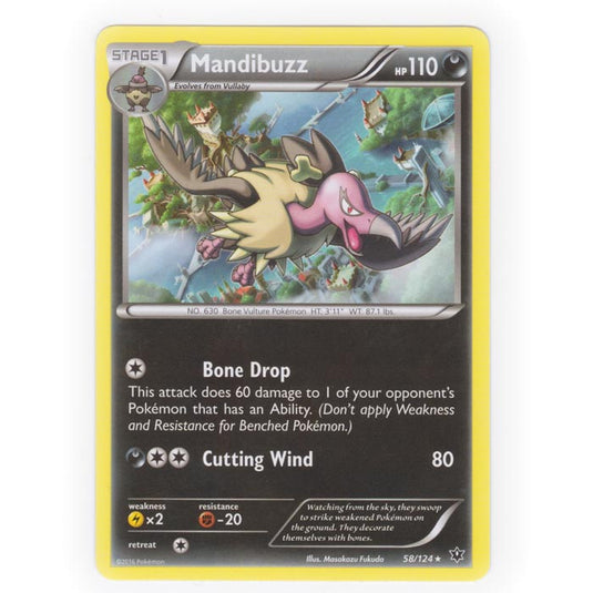 Pokemon - XY - Fates Collide - Mandibuzz - 58/124