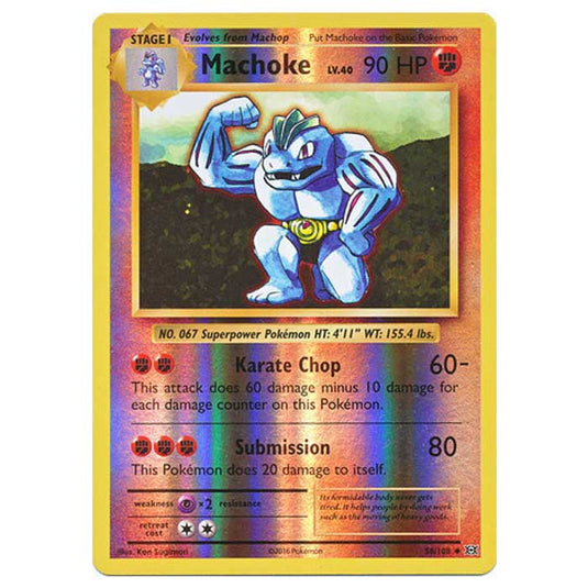 Pokemon - XY Evolutions - (Reverse Holo) - Machoke - 58/108