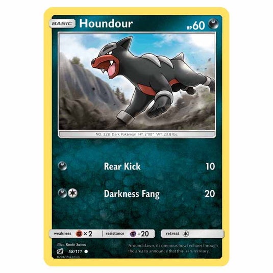 Pokemon - Sun & Moon - Crimson Invasion - Houndour - 58/111