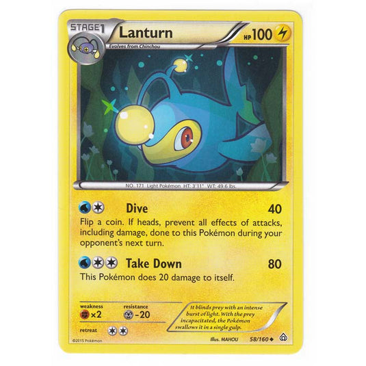 Pokemon - XY Primal Clash - Lanturn - 58/160